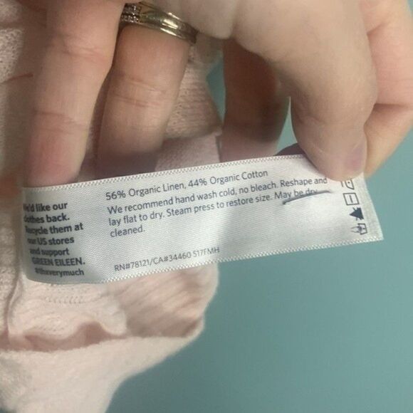 Eileen Fisher Linen Cotton Blend Top - Picture 6 of 8